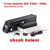 Nhradn baterie Li-Ion 36V 13Ah, 18Ah - kliknte pro vce informac
